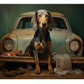 Dog on Car 