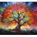 Multicolor Tree Art 