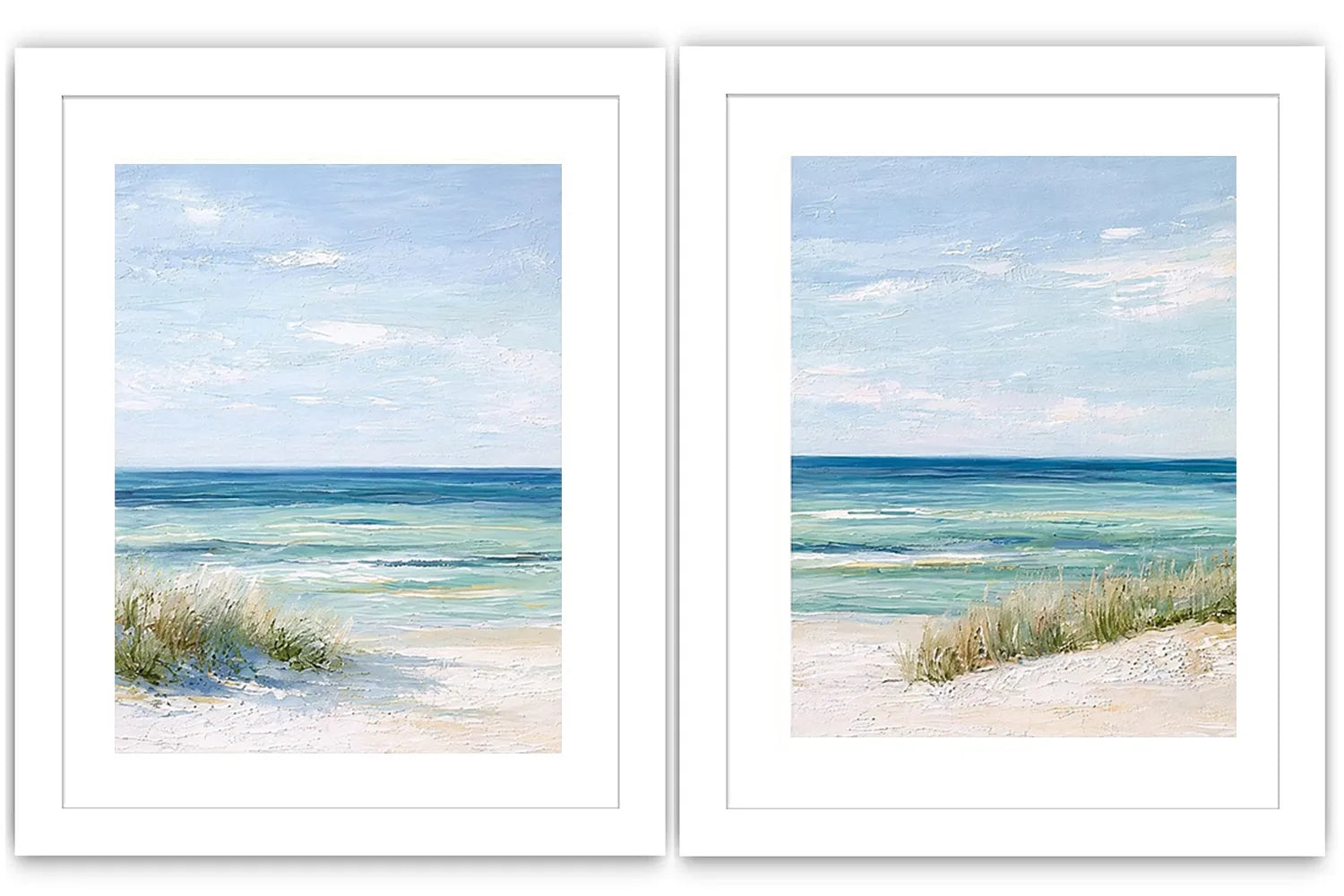 Soft beach dune canvas art for calm coastal bedroom or living room decor.