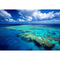 Aerial ocean reef photography for coastal bedroom decor