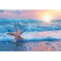 Starfish beach photography for serene coastal bedroom decor