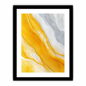 Gold marble abstract artwork for luxury living room decor