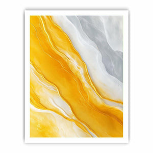 Gold marble abstract artwork for luxury living room decor