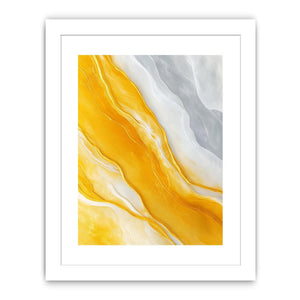 Gold marble abstract artwork for luxury living room decor