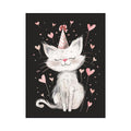 Cute cat illustration for kids room wall decor