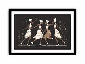 Minimal dancer artwork in neutral tones for sophisticated bedroom decor