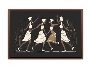 Minimal dancer artwork in neutral tones for sophisticated bedroom decor