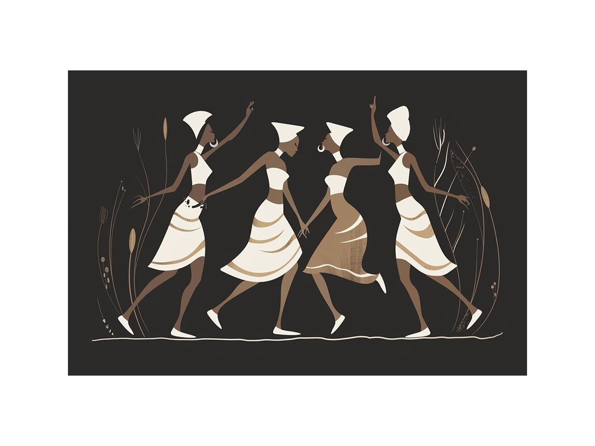 Minimal dancer artwork in neutral tones for sophisticated bedroom decor