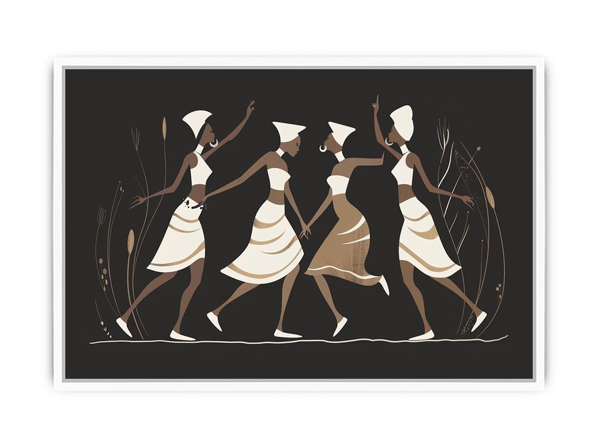 Minimal dancer artwork in neutral tones for sophisticated bedroom decor