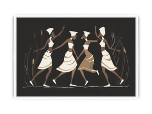 Minimal dancer artwork in neutral tones for sophisticated bedroom decor