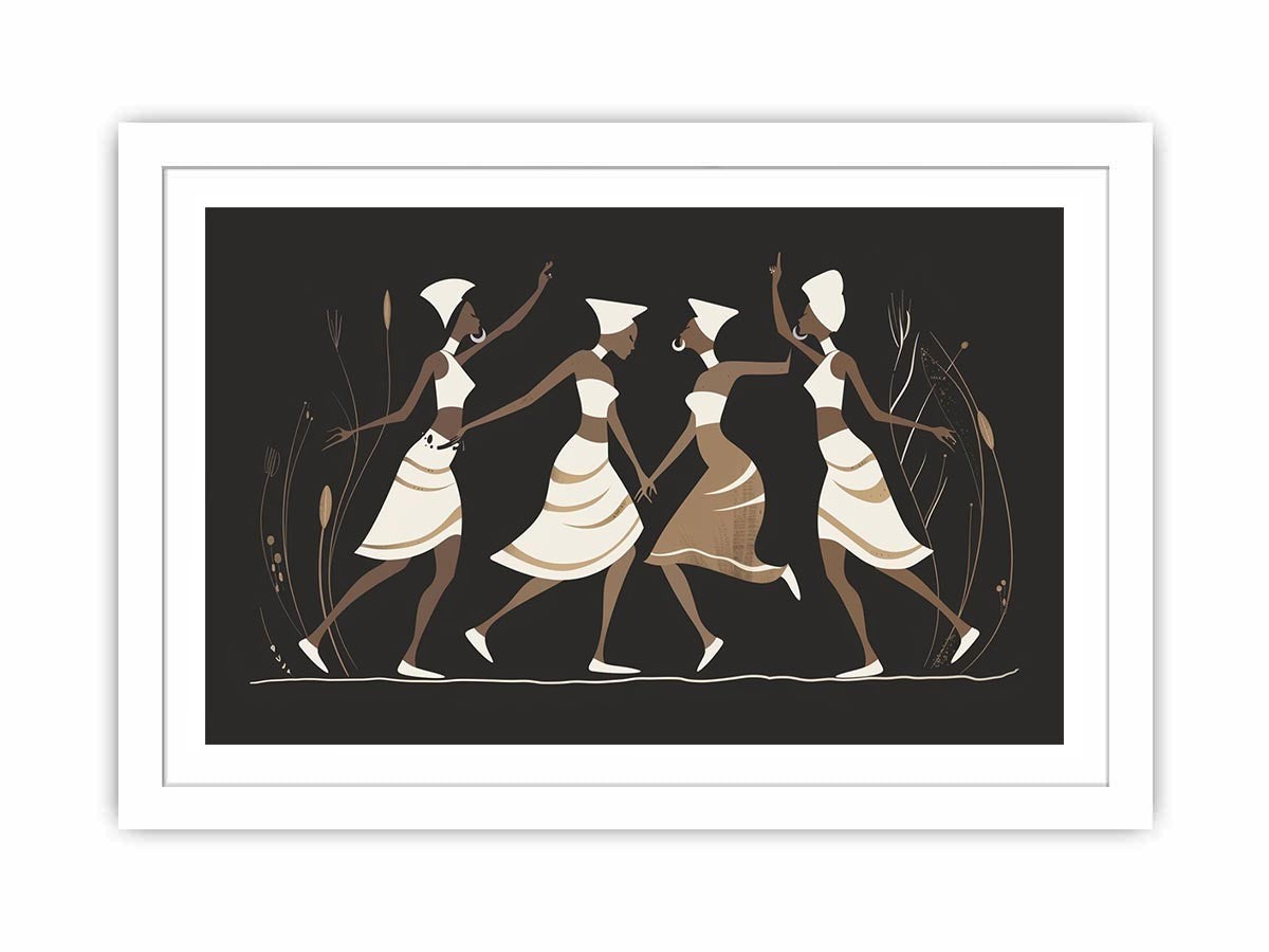 Minimal dancer artwork in neutral tones for sophisticated bedroom decor
