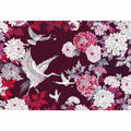 crane floral canvas art for elegant living room or bedroom decor.