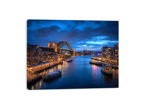 Sydney Harbour   canvas photography for modern office wall decor.