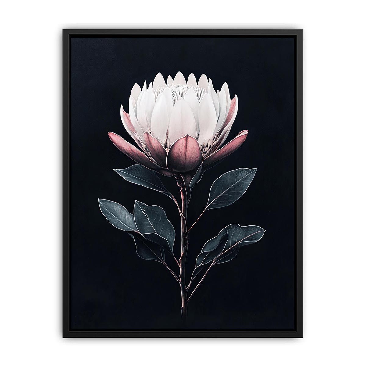 Elegant botanical flower artwork for luxury bedroom decor.