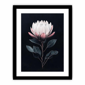 Elegant botanical flower artwork for luxury bedroom decor.