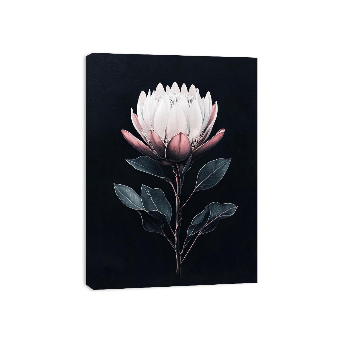 Elegant botanical flower artwork for luxury bedroom decor.