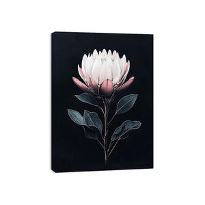 Elegant botanical flower artwork for luxury bedroom decor.