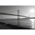 Black and white bridge photography for modern office decor.