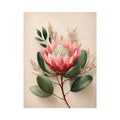 Minimalist Botanical Flower Soft Blush Petals – Floral Wall Art Canvas