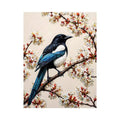 minimal bird blossom wall art canvas elegant floral branch painting neutral decor