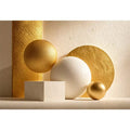 minimal gold geometric abstract wall art luxury neutral modern canvas shapes