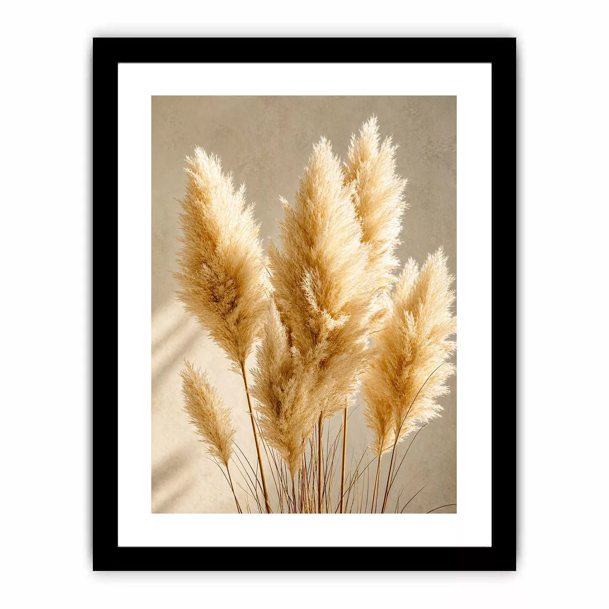 pampas grass wall art neutral decor, minimalist boho pampas canvas, beige botanical wall art print, soft pampas grass photography decor, neutral aesthetic plant artwork