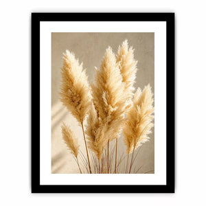 pampas grass wall art neutral decor, minimalist boho pampas canvas, beige botanical wall art print, soft pampas grass photography decor, neutral aesthetic plant artwork