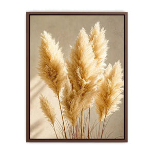 pampas grass wall art neutral decor, minimalist boho pampas canvas, beige botanical wall art print, soft pampas grass photography decor, neutral aesthetic plant artwork