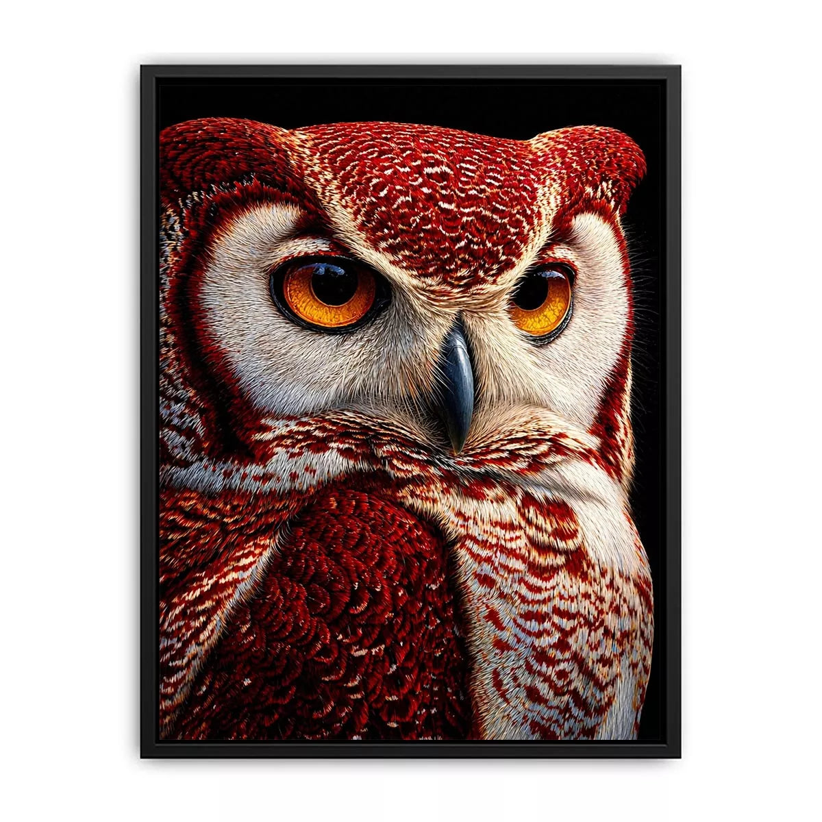 luxury owl portrait canvas