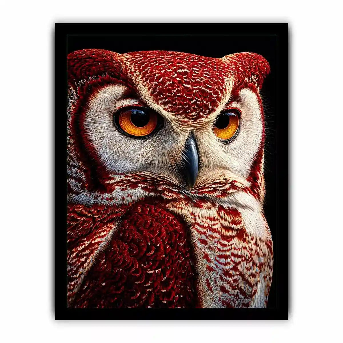 luxury owl portrait canvas