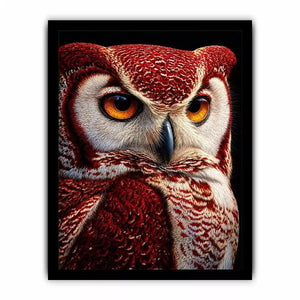 luxury owl portrait canvas
