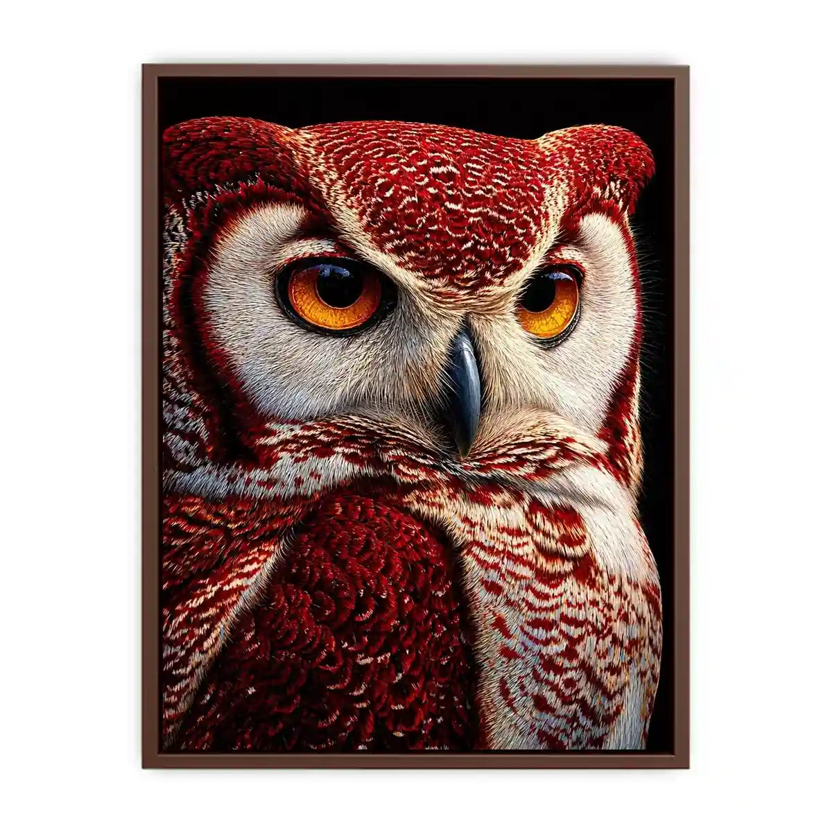 luxury owl portrait canvas