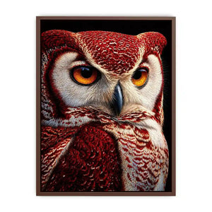 luxury owl portrait canvas