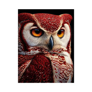 luxury owl portrait canvas