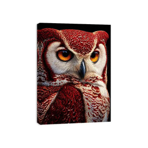 luxury owl portrait canvas