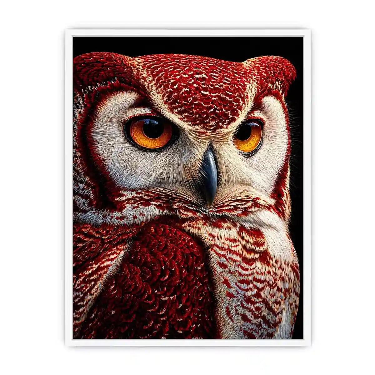 luxury owl portrait canvas