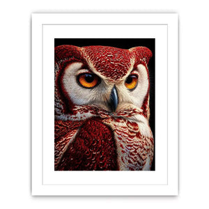 luxury owl portrait canvas