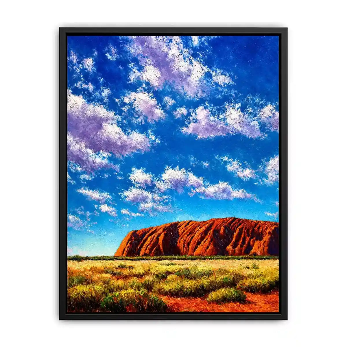 desert rock mountain landscape colorful sky canvas wall art