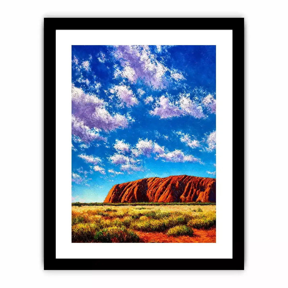 desert rock mountain landscape colorful sky canvas wall art