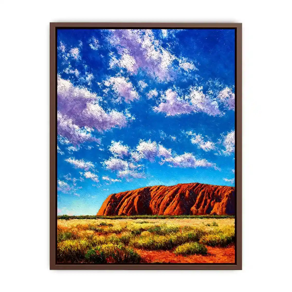 desert rock mountain landscape colorful sky canvas wall art