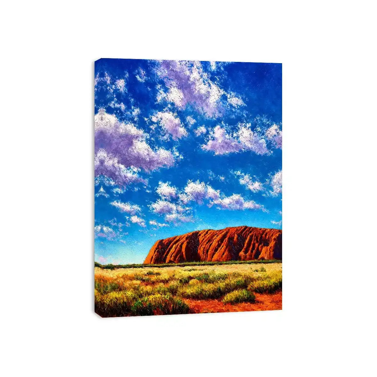 desert rock mountain landscape colorful sky canvas wall art