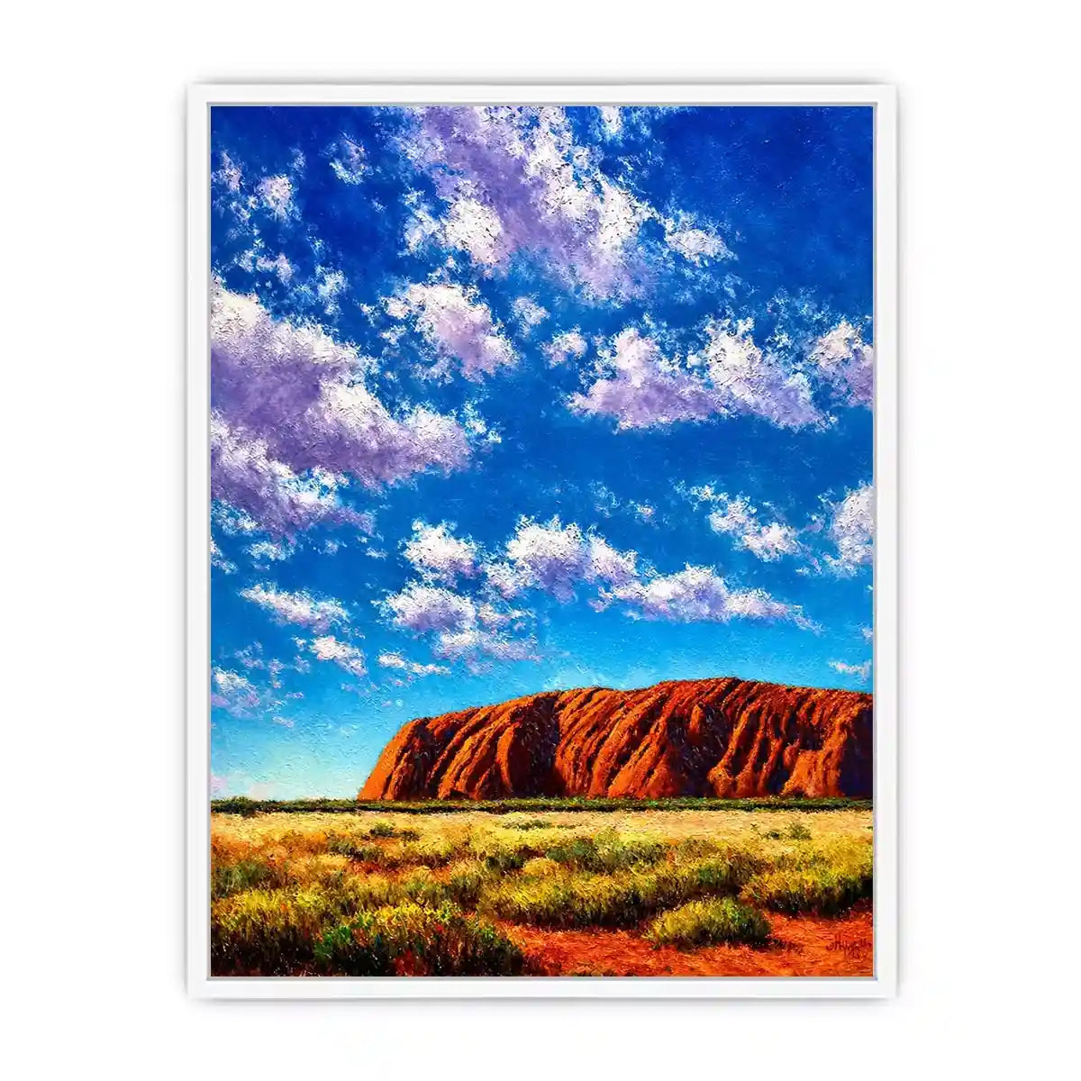 desert rock mountain landscape colorful sky canvas wall art