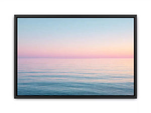 Minimalist pastel ocean sunset seascape canvas wall art
