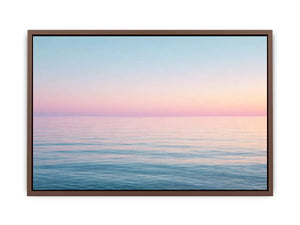 Minimalist pastel ocean sunset seascape canvas wall art