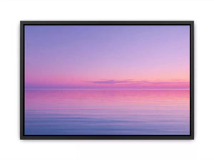 Minimalist Coastal Ocean Wall Art – Pastel Sunset Canvas Print