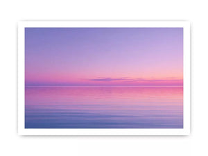 Minimalist Coastal Ocean Wall Art – Pastel Sunset Canvas Print