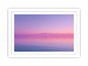 Minimalist Coastal Ocean Wall Art – Pastel Sunset Canvas Print