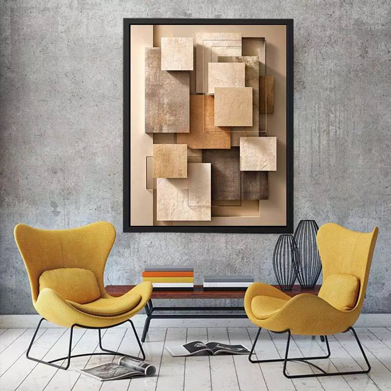 Minimalist Abstract Neutral Wall Art Canvas
