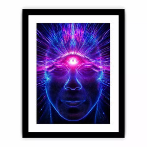 Third Eye Awakening Wall Art | Spiritual Energy Psychedelic Canvas