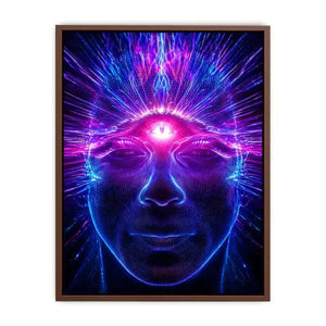 Third Eye Awakening Wall Art | Spiritual Energy Psychedelic Canvas